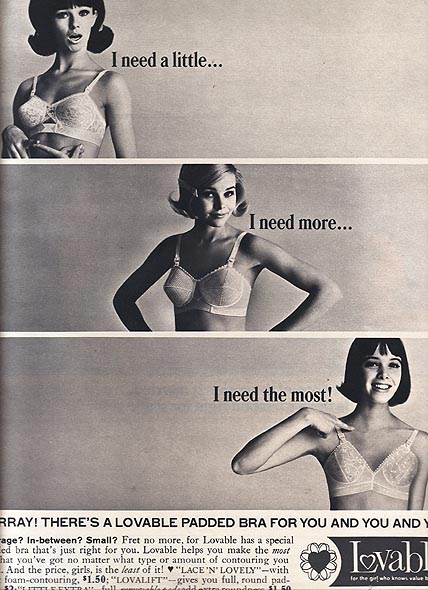 Lovable Bra Ad 1964 - Vintage Ads and Stuff