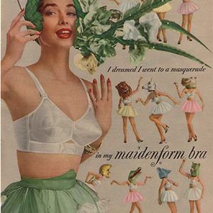 Maidenform Bra Ad April 1954