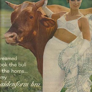 Maidenform Bra Ad March 1962