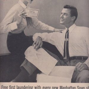 Manhattan Shirts Men’s Clothing Ad 1954