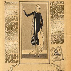 National Cloak & Suit Co Women's Clothing Ad 1924