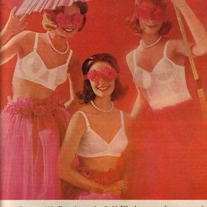 1952 woman's Perma lift brassiere bra stitched padded cup vintage fashion  ad