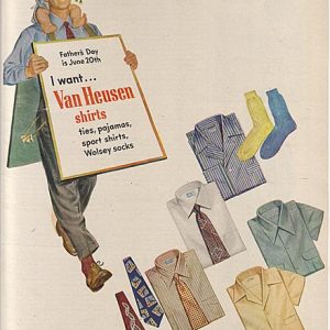 Van Heusen Shirts Men’s Clothing Ad 1948
