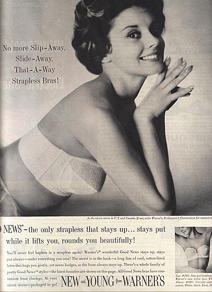 Warner's Bra Ad 1959 - Vintage Ads and Stuff