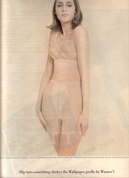 1957 Warner's Bra Girdle Ad Each Time You Breathe Size Changes A'Lure