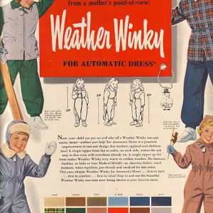 Weather Winky Children’s Clothing Ad 1948