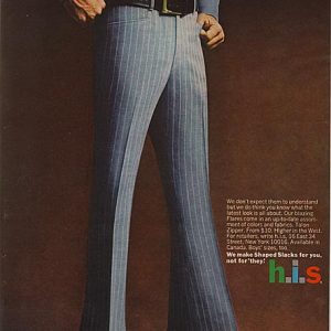 h.i.s. Men’s Clothing Ad May 1970