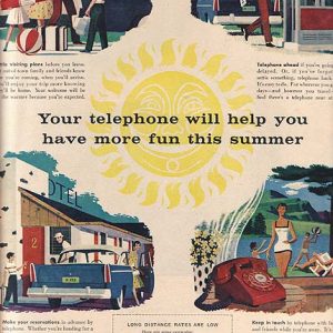 Bell Telephone Ad 1956 June