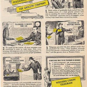 Western Union Telegram Ad 1948