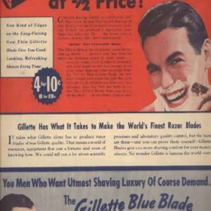 Gillette Ad 1939