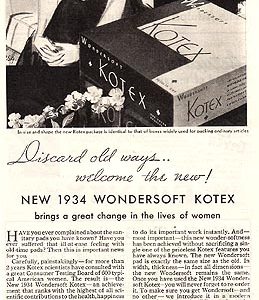Kotex Ad 1934