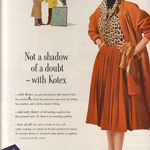 Kotex Ad 1952