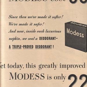 Modess Ad 1945