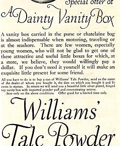 Williams Ad 1911