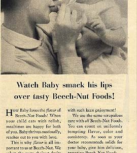 Beech-Nut Baby Food Ad 1954
