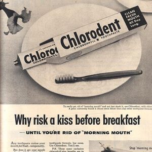 Chlorodent Ad October 1953