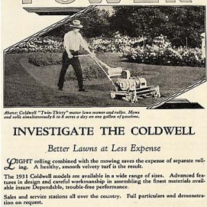 Coldwell Ad 1931