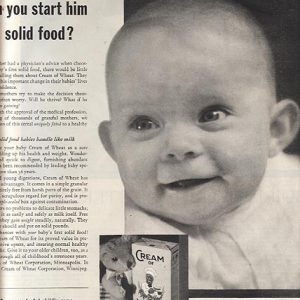 Cream of Wheat Baby Food Ad 1932