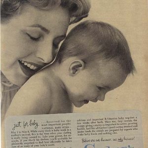Gerber Baby Food Ad 1954