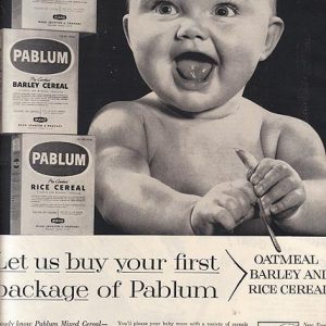 Pablum Baby Food Ad 1954