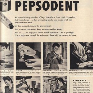Pepsodent Ad 1942