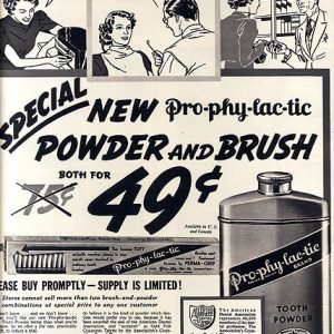 Pro-phy-lac-tic Ad 1937