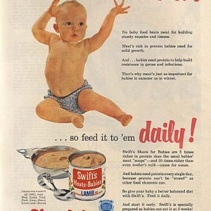 Swift's Baby Food Ad 1953
