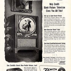 Zenith Ad October 1949