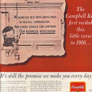 Campbell’s Ad 1962