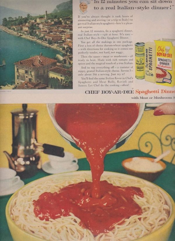 Chef Boy-Ar-Dee Ad 1956