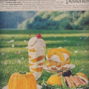 Cling Peaches Ad 1960