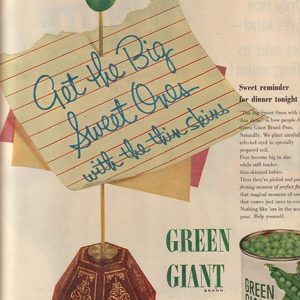 Green Giant Ad 1954