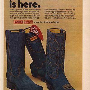 Acme Boots Ad 1974