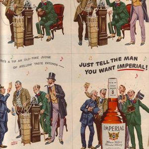 Albert Dorne Art Imperial Whiskey Ad 1950