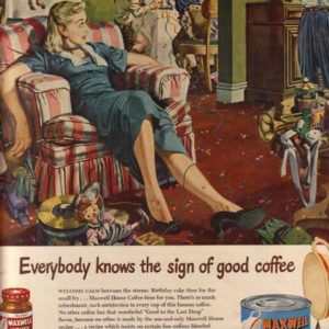 Albert Dorne Art Maxwell House Coffee Ad 1951