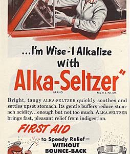 Alka-Seltzer Ad 1953