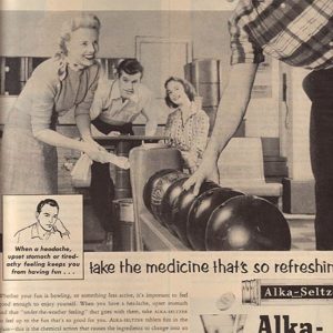 Alka-Seltzer Ad 1957