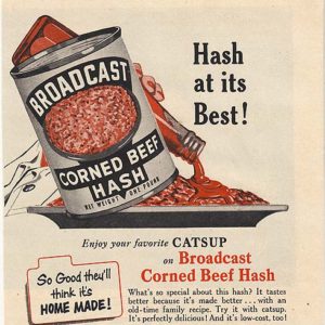 Broadcast Corned Beef Hash Ad 1954