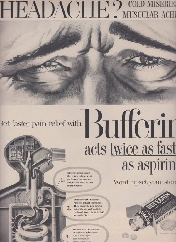 Bufferin Ad 1956
