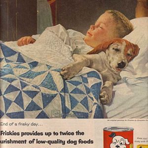 Douglass Crockwell Art Friskies Ad 1956