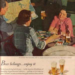 Douglass Crockwell Beer Ad 1949