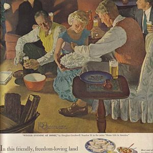 Douglass Crockwell Beer Ad 1951