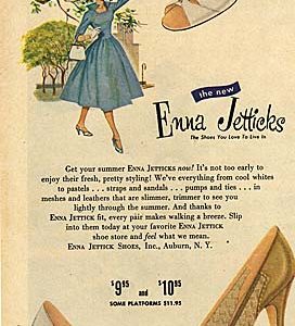 Enna Jetticks Ad 1956