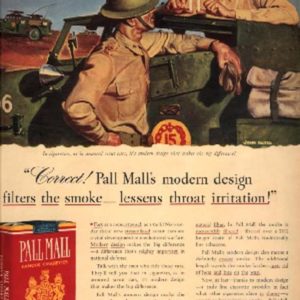 John Falter Art Pall Mall Cigarettes Ad June 1941