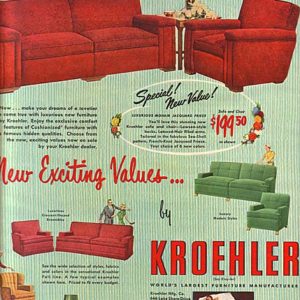 Kroehler Ad 1950