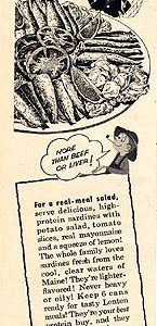 Sardines from Maine Ad 1954