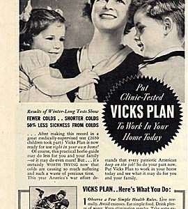 Vicks Ad 1942