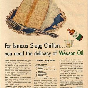 Wesson Oil Ad 1956
