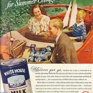 White House Milk Ad 1938