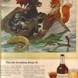 Albert Staehle Art Imperial Whiskey Ad 1944